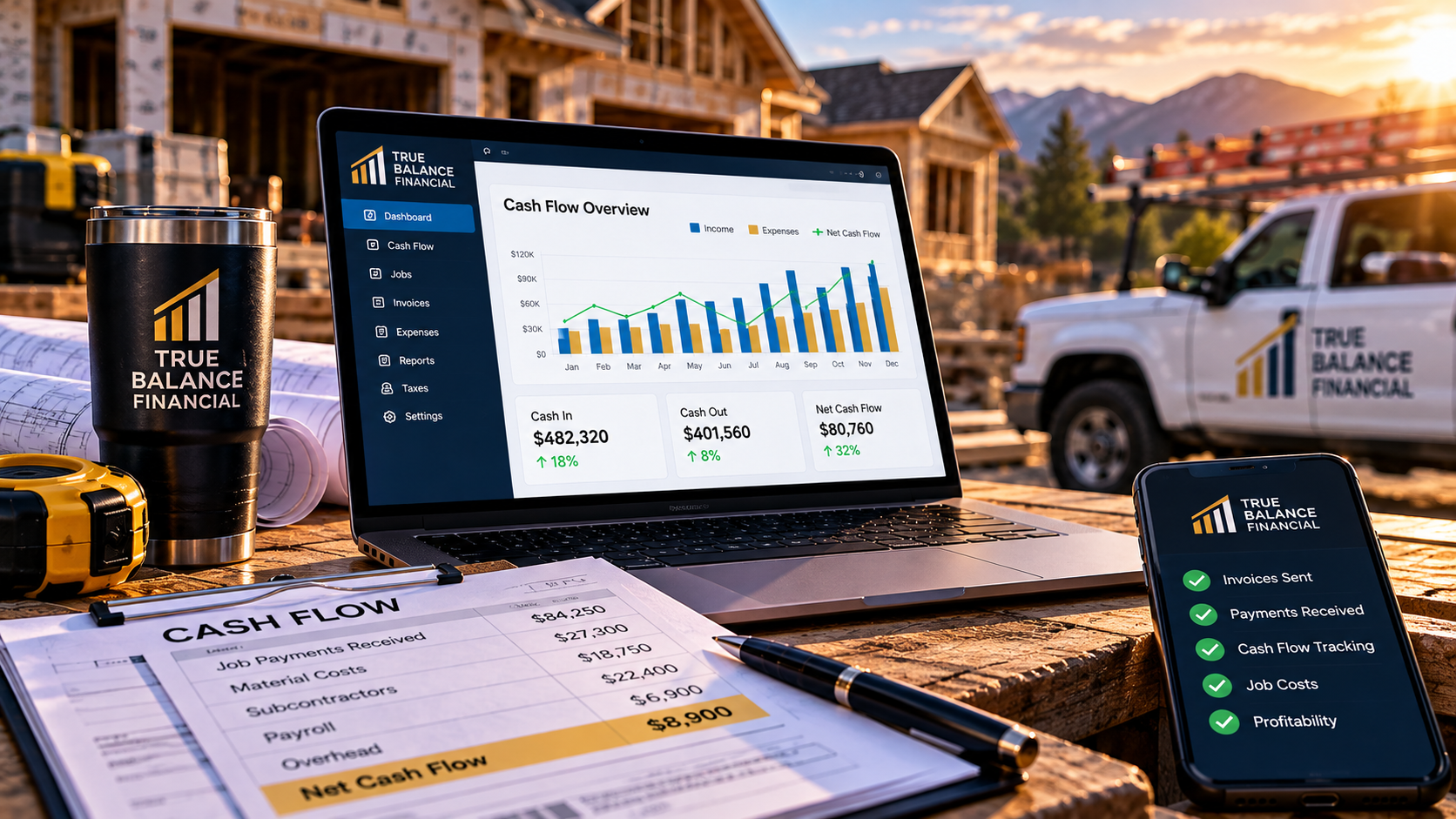 Cash flow and profitability for contractors